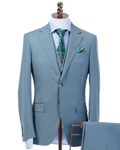 Sage Green, Three-Piece Suit